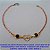 PULSEIRA NO BRUTO PRONTO PARA O BANHO - COM CONECTOR DE  CORAÇÃO(AMOR) E DOIS CRISTAL - TAMANHO 18CM COM FECHO  LAGOSTA - PESO TOTAL 1.8GR - BRU6674 - Imagem 1