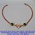 PULSEIRA NO BRUTO PRONTO PARA O BANHO - COM CONECTOR DE  CORAÇÃO(AMOR) E DOIS CRISTAL - TAMANHO 18CM COM FECHO  LAGOSTA - PESO TOTAL 1.8GR - BRU6675 - Imagem 1