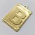 PINGENTE NO BRUTO PRONTO PARA O BANHO - PINGENTE LETRAS (878) PESO 3.6GR COM CONTRA ARGOLA RETÂNGULO LETRAS  20X28MM COMPOSIÇÃO: 100% LATÃO BRU2854 - Imagem 2