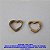 TAMANHO 1.4CM (14MM) BRINCO NO BRUTO PRONTO PARA O BANHO - MODELO DE CORAÇÃO ARGOLINHA DE PRESSÃO(TRANQUETA) TAMANHO 14MM - PESO TOTAL  1.7GR - BRU6807 - Imagem 1