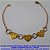 PULSEIRA NO BRUTO PRONTO PARA O BANHO -COM FECHO LAGOSTA(JOIASECIA) CORAÇÃO 12MM BORDA RETICUL C/ CORAÇÃO (3509)(LATÃO) -CORRENTE CADEADO - TAMANHO 18CM - PESO 1.9GR - BRU6874 - Imagem 1