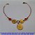 PULSEIRA NO BRUTO PRONTO PARA O BANHO -COM CORRENTE CADEADO (2697)MEDALHA DO PAI NOSSO 15MM 18 CM - PESO TOTAL 3.4GR - BRU6895 - Imagem 1