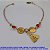 PULSEIRA NO BRUTO PRONTO PARA O BANHO -COM CORRENTE CADEADO (2697)NOSSA SENHORA APARECIDA - PULS.TAM .18CM - PESO TOTAL 3.6GR- BRU6903 - Imagem 1
