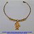 PULSEIRA NO BRUTO PRONTO PARA O BANHO -COM CORRENTE CADEADO (3588) CONECTOR ESCRITO AMOR - BRU6911 - Imagem 1