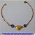 PULSEIRA NO BRUTO PRONTO PARA O BANHO -COM CORRENTE CADEADO  (4763) TAMANHO 18CM - PESO 2.2GR - FECHO LAGOSTA - BRU6929 - Imagem 1