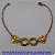 PULSEIRA NO BRUTO PRONTO PARA O BANHO - COM CORRENTE CADEADO (4761/1519)QUE SEJA INFINITO 22X10M C/ IMITAÇAO DE PEDRA - BRU6932 - Imagem 1