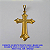 PINGENTE NO BRUTO PRONTO PARA O BANHO (658) PINGENTE CRUZ C/ CORDA NO CENTRO 50MM -  PESO TOTAL 5GR - BRU5847 - Imagem 1