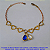PULSEIRA  NO BRUTO PRONTO PARA O BANHO - COM CORRENTE CARTIER CURTA TAMANHO 18CM - PESO 5.3GR(4205) - COM FECHO LAGOSTA - BRU7053 - Imagem 1
