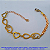 PULSEIRA NO BRUTO PRONTO PARA O BANHO - COM CORRENTE CARTIER CURTA  TAMANHO 18CM(4205) - PESO 3.4GR- COM FECHO LAGOSTA - BRU7062 - Imagem 1