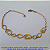 PULSEIRA NO BRUTO PRONTO PARA O BANHO - COM CORRENTE CARTIER CURTA  TAMANHO 18CM - PESO 4.6GR- COM FECHO LAGOSTA - BRU7063 - Imagem 1