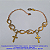 PULSEIRA NO BRUTO PRONTO PARA O BANHO - COM CORRENTE CARTIER CURTA (3712)CRUZ PORTUGUESA 15MM LISA  TAMANHO 18CM - PESO 4.6GR- COM FECHO LAGOSTA - BRU7064 - Imagem 1
