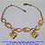 PULSEIRA NO BRUTO PRONTO PARA O BANHO - COM CORRENTE CARTIER CURTA (3233)CORAÇÃO 13MM VAZ 1 LADO RETIC 1 LADO  TAMANHO 18CM - PESO 6.4GR- COM FECHO LAGOSTA - BRU7067 - Imagem 1