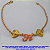 PULSEIRA NO BRUTO PRONTO PARA O BANHO(CX75)  - COM CORRENTE ELLO PORTUGUES COM DOIS CORAÇÃO E CONECTOR COM A PALAVRA " FÉ " PESO TOTAL  3.6GR - TAMANHO 18CM - BRU7163 - Imagem 1