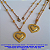 CONJUNTO BRUTO PRONTO PARA O BANHO - COM CORRENTE SINGAPURA DE 45CM +EXTENSOR - FECHO LAGOSTA -PULSEIRA TAMANHO 18CM (169)PINGENTE DOIS CORACOES 20MM - PESO TOTAL 6.4GR BRU7171 - Imagem 1
