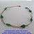 PULSEIRA NO BRUTO PRONTO PARA O BANHO(CX71) -  TODA EM PEDRINHAS COLORIDAS - PESO TOTAL 2,5GR MATERIAL  (LATÃO) TAMANHO 18CM+EXTENSOR  - BRU7188 - Imagem 1