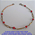 PULSEIRA NO BRUTO PRONTO PARA O BANHO(CX74) -  TODA EM PEDRINHAS COLORIDAS - PESO TOTAL 2,5GR MATERIAL  (LATÃO) TAMANHO 18CM+EXTENSOR  - BRU7189 - Imagem 1