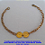 PULSEIRA NO BRUTO PRONTO PARA O BANHO(CX72) -COM CORRENTE DE  4MM DE LARGURA - PESO TOTAL 4,7GR - FECHO LAGOSTA - TAMANHO TOTAL 18CM - BRU7212 - Imagem 1