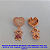 PINGENTE BRUTO PRONTO PARA BANHO (CX15) - COM CORAÇÃO DE 15MM(1,5CM) + MENINA DE 15MM - CORAÇÃO E PINGENTE TODO CRAVEJADO - PESO 3,3GR BRU7317 - Imagem 1