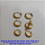 BRINCO NO BRUTO PRONTO PARA O BANHO  - BRINCO ARGOLINHA DE  PRESSÃO(TRANQUETA) TRIO COM TREIS PAR 18MM/16MM/12MM  PESO 7.8GR - LARGURA 3MM - BRU7383 - Imagem 1
