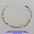 PULSEIRA NO BRUTO PRONTO PARA O BANHO  TAMANHO 18CM - PESO TOTAL 2.5GR - COM PEDRINHAS  EM RESINA - BRU6240 - Imagem 1