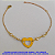 PULSEIRA NO BRUTO PRONTO PARA O BANHO - COM CORRENTE CADEADO(SUPER DELICADA) TAMANHO 18CM - PESO 1.9GR - BRU6529 - Imagem 1