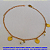 PULSEIRA NO BRUTO PRONTO PARA O BANHO(CX71) - COM CORRENTE CADEADO  SUPER LEVE 1.9GR - COM FECHO LAGOSTA - 18CM+EXTENSOR - BRU7504 - Imagem 1