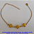 PULSEIRA NO BRUTO PRONTO PARA O BANHO(CX95) - COM CORRENTE CADEADO TAMANHO 18CM+EXTENSOR  - PESO 1.7GR - BRU2842 - Imagem 1