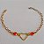 PULSEIRA NO BRUTO PRONTO PARA O NANHO  - DELICADA COM CORRENTE DE CORAÇÃO- TAMANHO 18CM - PESO 1,8GR - BRU62066716 - Imagem 1