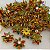 BRINCO NO BRUTO PRONTO PARA O BANHO  - FLOR COM PÉTALAS DE VIDRO E CENTRO COM ZIRCÔNIA - PESO TOTAL 2,7GR - BRU100284A - Imagem 1