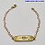 PULSEIRA NO BRUTO PRONTO PARA O BANHO(3.1778) PLACA I LOVE YOU TAMANHO 18CM - PESO 2,2GR  E FECHO LAGOSTA - BRU100311A - Imagem 1