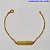 PULSEIRA NO BRUTO PRONTO PARA O BANHO(3.1263) PLACA ANJINHO DA MAMÃE TAMANHO 15CM - PESO 1,5GR  E FECHO LAGOSTA - BRU100317A - Imagem 1