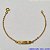 PULSEIRA NO BRUTO PRONTO PARA O BANHO(3.1168) PLACA CORAÇÃO E ESTRELA TAMANHO 15CM - PESO 1,5GR  E FECHO LAGOSTA - BRU100318A - Imagem 1