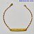 PULSEIRA NO BRUTO PRONTO PARA O BANHO(3.1488) PLACA PAZ TAMANHO 18CM - PESO 1,7GR  E FECHO LAGOSTA - BRU100322A - Imagem 1
