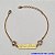 PULSEIRA NO BRUTO PRONTO PARA O BANHO(E2868) PLACA FÉ EM DEUS COM CORAÇÕES DE CRISTAL ROXA TAMANHO 16CM + EXTENSOR  - PESO 2,3GR  E FECHO LAGOSTA - BRU100324A - Imagem 1