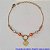 PULSEIRA NO BRUTO PRONTO PARA O BANHO(CX84) -  PULSEIRA FEMININA BOLINHAS E CORAÇÃO - TAMANHO 18CM + EXTENSOR - PESO 1,9GR  E FECHO LAGOSTA - BRU100374A - Imagem 1