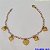PULSEIRA NO BRUTO PRONTO PARA O BANHO -  PULSEIRA FEMININA CORAÇÕES LISOS - TAMANHO 18CM  - PESO 2,6GR  E FECHO LAGOSTA - BRU100413A - Imagem 1