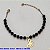 PULSEIRA NO BRUTO PRONTO PARA O BANHO(CX78) -  PULSEIRA FEMININA COM PÉROLAS NEGRAS E BORBOLETA LISA - TAMANHO 18CM + EXTENSOR - PESO 3,8GR  E FECHO LAGOSTA - BRU100423A - Imagem 1