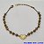 PULSEIRA NO BRUTO PRONTO PARA O BANHO(CX44) -  PULSEIRA FEMININA COM BOLINHAS E CORAÇÃO FÉ - TAMANHO 19CM - PESO 5,6GR  E FECHO LAGOSTA - BRU100427A - Imagem 1
