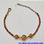 PULSEIRA NO BRUTO PRONTO PARA O BANHO(CX77) -  PULSEIRA FEMININA COM BOLAS DIAMANTADA  - TAMANHO 18CM + EXTENSOR  - PESO 5,1GR  E FECHO LAGOSTA - BRU100430A - Imagem 1
