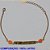 PULSEIRA NO BRUTO PRONTO PARA O BANHO(CX110)(3.1488) PULSEIRA FEMININA PLACA PAZ COM DOIS CRISTAIS LARANJA TAMANHO 17CM+ EXTENSOR - PESO 2.5GR E FECHO LAGOSTA - BRU11010A - Imagem 1