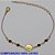 PULSEIRA NO BRUTO PRONTO PARA O BANHO(CX110)- PULSEIRA FEMININA MEDALHA FÉ COM ZIRCONIA REDONDA PRETO - TAMANHO 17CM + EXTENSOR - PESO 1.7GR E FECHO LAGOSTA - BRU11036A - Imagem 1