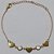 PULSEIRA NO BRUTO PRONTO PARA O BANHO(CX110) - PULSEIRA FEMININA COM DOIS CRISTAL + TRÊS CORAÇÃO DOURADO - TAMANHO 17CM + EXTENSOR - PESO 1.8GR E FECHO LAGOSTA - BRU11043A - Imagem 1