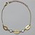 PULSEIRA NO BRUTO PRONTO PARA O BANHO(CX99) - PULSEIRA FEMININA TRÊS ARGOLAS OVAL + DOIS CRISTAL  - TAMANHO 18CM + EXTENSOR - PESO 2.0GR E FECHO LAGOSTA - BRU11047A - Imagem 1