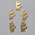 ACESSÓRIO EM AÇO INOXIDÁVEL  - CACHORRO (DOURADO) 7.2MM COMPOSIÇÃO 100% AÇO INOXIDÁVEL DOURADO- AÇO000916 - Imagem 1