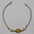 PULSEIRA NO BRUTO PRONTO PARA O BANHO(CX97) - PULSEIRA FEMININA MEDALHA SANTO + DUAS PEROLA - TAMANHO 18CM - PESO 1.6GR E FECHO LAGOSTA - BRU110061 - Imagem 1