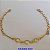 PULSEIRA NO BRUTO PRONTO PARA O BANHO(CX98)- PULSEIRA FEMININA   - TAMANHO 18CM - PESO 2.1GR E FECHO LAGOSTA - BRU4693A - Imagem 1