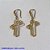 BRINCO BRUTO PRONTO PARA BANHO BASE ANZOL(02) CRUCIFIXO 3D- PESO TOTAL 2,4GR - BRU001062A - Imagem 1