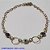 PULSEIRA NO BRUTO PRONTO PARA O BANHO(CX97) -  PULSEIRA FEMININA OLHOS  GREGOS - TAMANHO 19CM - PESO 1,7GR  E FECHO LAGOSTA - BRU001150A - Imagem 1
