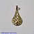 PINGENTE BRUTO PRONTO PARA BANHO(824)GOTA DIAMANTADA 30X16MM PESO TOTAL 1,3GR - BRU001161A - Imagem 1