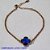 PULSEIRA NO BRUTO PRONTO PARA O BANHO -  PULSEIRA FEMININA CORRENTE ELLO PORTUGUÊS VAN CLEEF AZUL ESCURO 13MM  - TAMANHO 18CM - PESO 3.0GR  E FECHO LAGOSTA + EXTENSOR - BRU001310A - Imagem 1